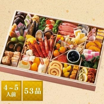 博多日本料理てら岡監修 おせち 特大一段重　4～5人前【おせち限定】
