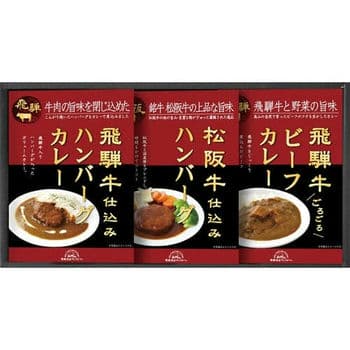 松阪牛・飛騨牛仕込みハンバーグ＆カレー詰合せ