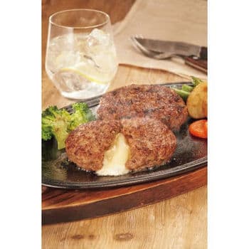 【お歳暮限定】チーズイン近江牛ハンバーグ　ゴロゴロ牛肉入り近江牛ハンバーグ２種セット