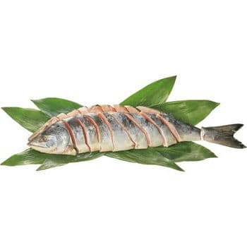 【お歳暮限定】北海道産銀毛色新巻鮭切身Ｌ（姿・１．５ｋｇ）