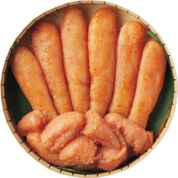 【お歳暮限定】鳴海屋あごだしめんたい（１本物・くずれ子詰合せ）（５６０ｇ）