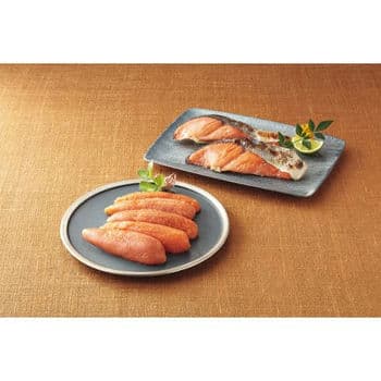 【お歳暮限定】辛子明太子（北海道産スケソウダラの卵使用）＆北海道産秋鮭（新巻鮭）