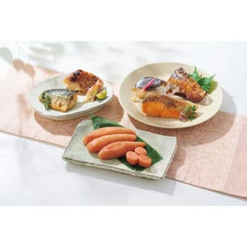 【お歳暮限定】辛子明太子・レンジで簡単焼魚詰合せセット