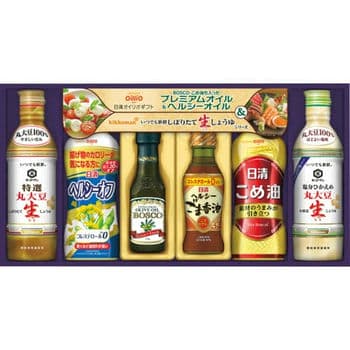 【お歳暮限定】日清　ヘルシーオイル＆キッコーマン生しょうゆギフト　NK-30