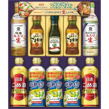 【お歳暮限定】日清　ヘルシーオイル＆キッコーマン生しょうゆギフト　NK-50