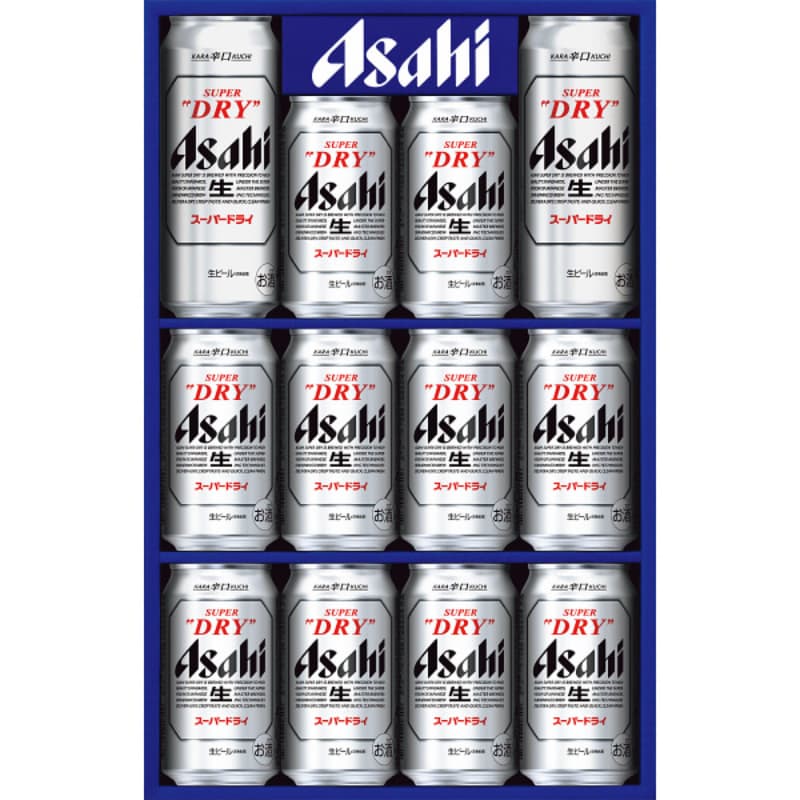 アサヒ スーパードライ缶ビールセット（350ml×10缶、500ml×2缶