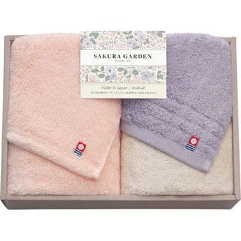 今治ＳＡＫＵＲＡ　ＧＡＲＤＥＮ　フェイスタオル２枚セット