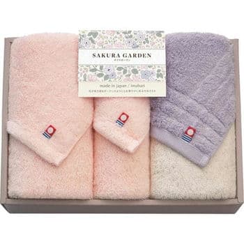 今治ＳＡＫＵＲＡ　ＧＡＲＤＥＮ　フェイス・ハンドタオルセット