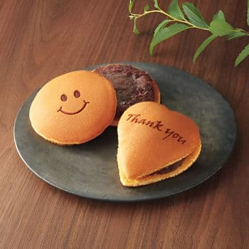 青野総本舗 Ｔｈａｎｋ ｙｏｕどら焼き（ハート型）・スマイルどら焼きセット（6個入） | バレンタインデーギフト