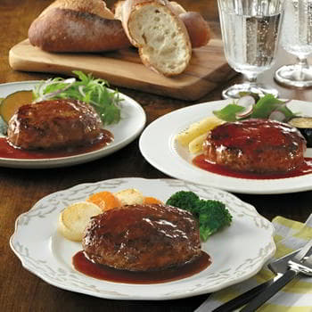 直火厨房荒挽ハンバーグセット