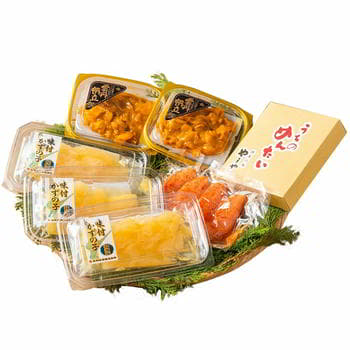 うにほたて醤油入・やまや明太子・数の子詰合せ（計470g）