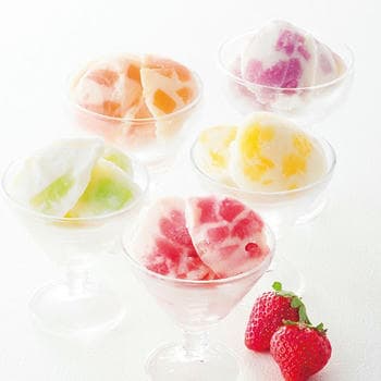 凍らせて食べる アイスデザート～国産フルーツ入り～（15個入）