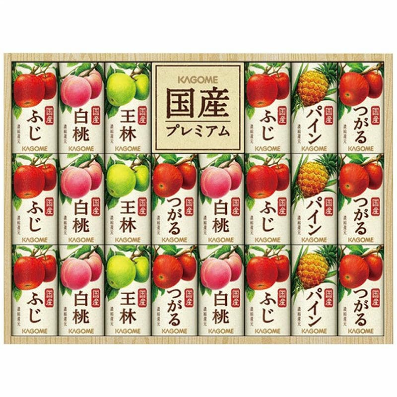完売 国産プレミアムフルーツジュースギフト（紙容器）22本入 カゴメ Soft Drink