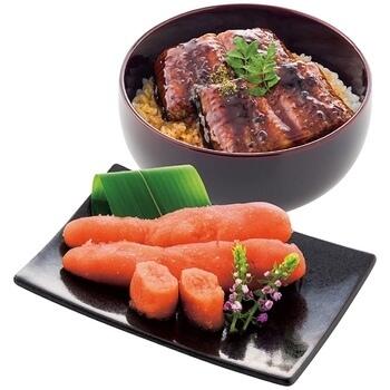 無着色辛子明太子・うなぎ詰合せ