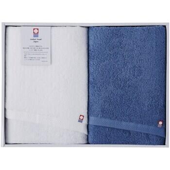 今治ピュアカラー甘撚りバスタオル2P