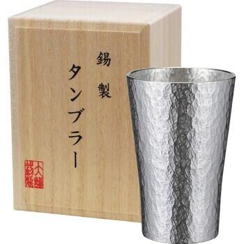 本錫タンブラー150ml 六花（りっか）小（桐箱入）