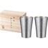 ギフト商品サムネイルギャラリー：本錫タンブラー150ml 六花（りっか）小ペア（桐箱入）メイン画像