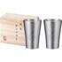 ギフト商品サムネイルギャラリー：本錫タンブラー225ml 六花（りっか）中ペア（桐箱入）メイン画像