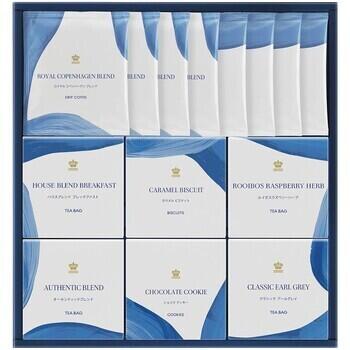 ティーバッグ（20パック）・ドリップコーヒー（8袋）・クッキー（2個）セット