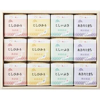 こども食堂応援ギフト ブランド銘柄厳選食べくらべお米ギフトセット（木箱入）（4種12袋入）