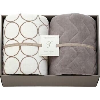 ハイソフトタッチマイヤー毛布＆吸湿発熱綿入り敷パット