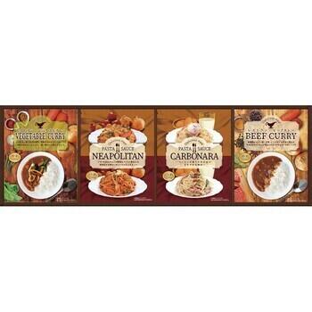 レストランカレー（2食）＆味わいパスタソース（2食）セット