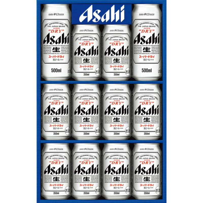 スーパードライ缶ビールセット（350ml×10缶、500ml×2缶） アサヒ