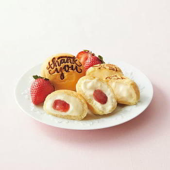 Thank youくりーむパン・あまおう苺詰合せ（6個入）