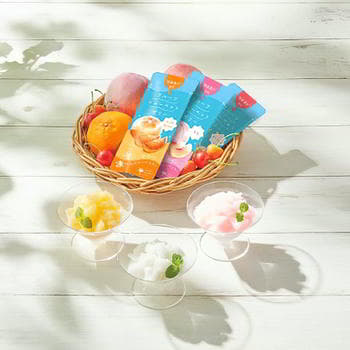 凍らせて食べるフルーツシャーベットゼリー（6個入）