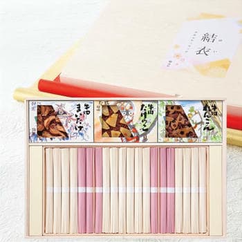 【名入れ】池利 今半佃煮と紅白うどん詰合せ