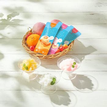 凍らせて食べるフルーツシャーベットゼリー（8個入）