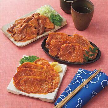 「賛否両論」こだわり三種の味付け豚ロースギフト WNー48