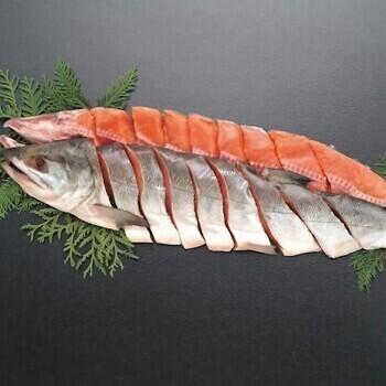 北海道産新巻鮭姿切身（2.0kg）