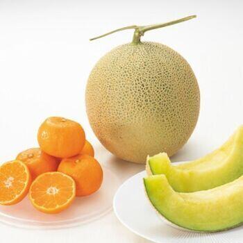 国産マスクメロン1玉・和歌山県産みかん