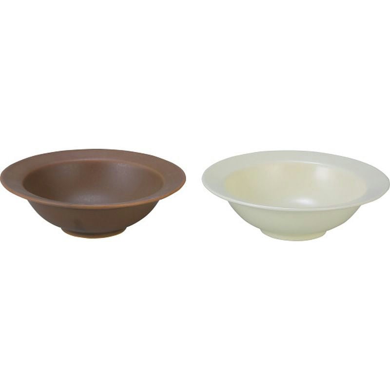 ギフト商品「SARA ペアボウル ホワイト＆ブラウン」メイン画像：大