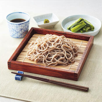 信州安曇野生そば4人前・野沢菜漬詰合せ