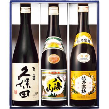 新潟地酒飲みくらべ（久保田・八海山・越乃寒梅）セット（3本入）