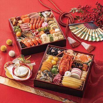 京風特大おせち【大納言】二段重