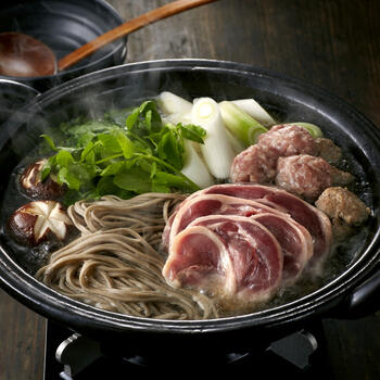 おそば屋さんの鴨鍋セット