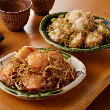 ほたて明太松前・ほたてわさびセット（各220g）