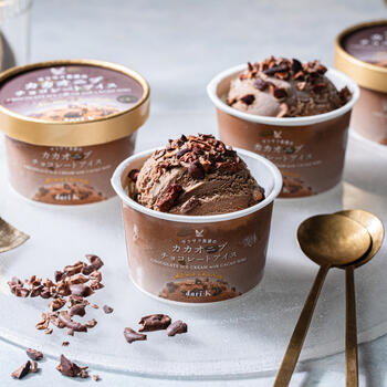 ザクザク食感のカカオニブチョコレートアイス（8個入）