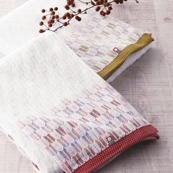 今治産 矢絣 ゆったり大判バスタオル2P