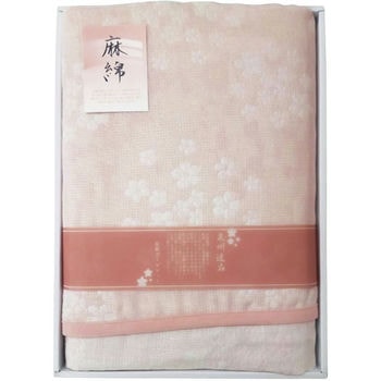 麻混五重織ガーゼケット