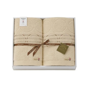 今治エコドットハーフタオルケット2P