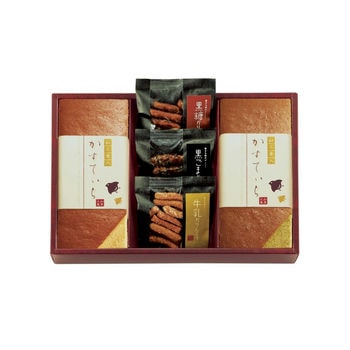 「ほまれ」和三盆糖入かすてぃら御詰合せ（かすてぃら2種・かりんとう6袋入）