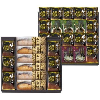 そのまま食べれる鮭切り身 フリーズドライセット（鮭6切・スープ26食）