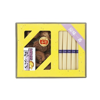 国産椎茸と手延そうめん御詰合せ（椎茸25g・そうめん5束）