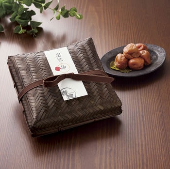 紀州産南高梅はちみつ梅竹籠入