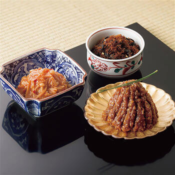 山海の幸｢京都ぽーくの豚味噌・焼き鯖ひじき・明太子なめ茸｣20019