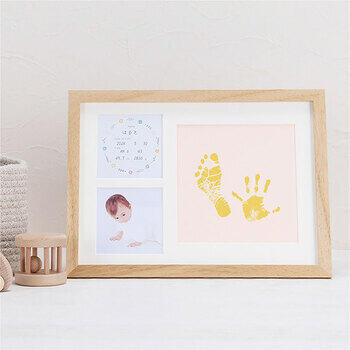 手形足形木製フォトフレーム（ナチュラル）